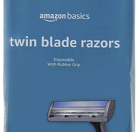 Amazon Basics Twin Blade Pivoting Disposable Razors: The Perfect Travel Companion