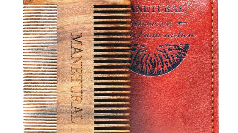 Manetural Green Sandalwood Beard Comb Kit: A Must-Have for Every Bearded Man