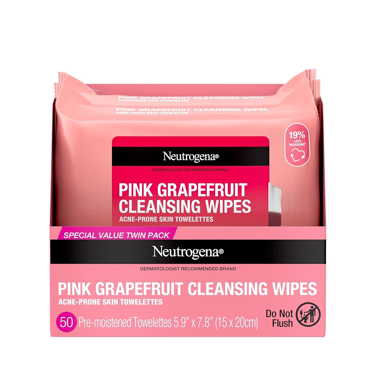 Neutrogena Oil Free Facial Cleansing Makeup Wipes with Pink Grapefruit – A Must-Have for Acne Prone Skin